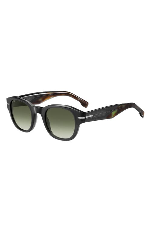 Hugo Boss Boss 48mm Gradient Small Rectangular Sunglasses In Black
