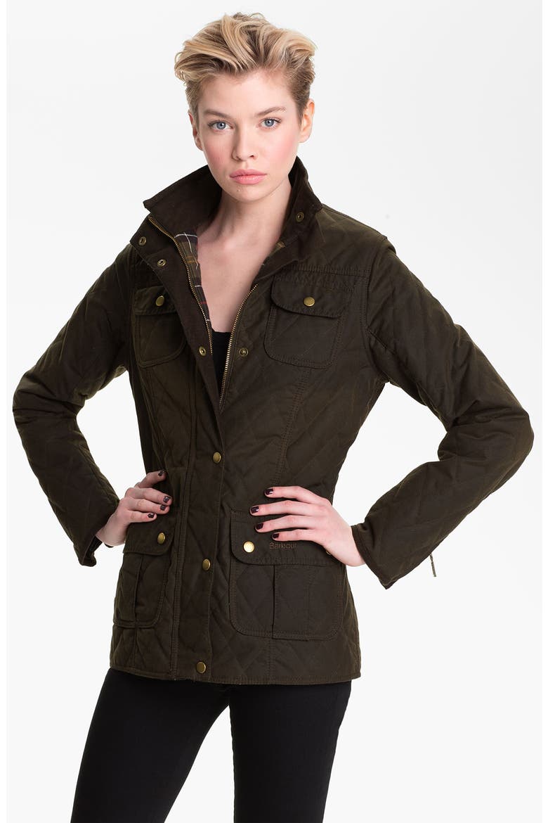 Quilted Utility Jacket, Main, color, OLIVE