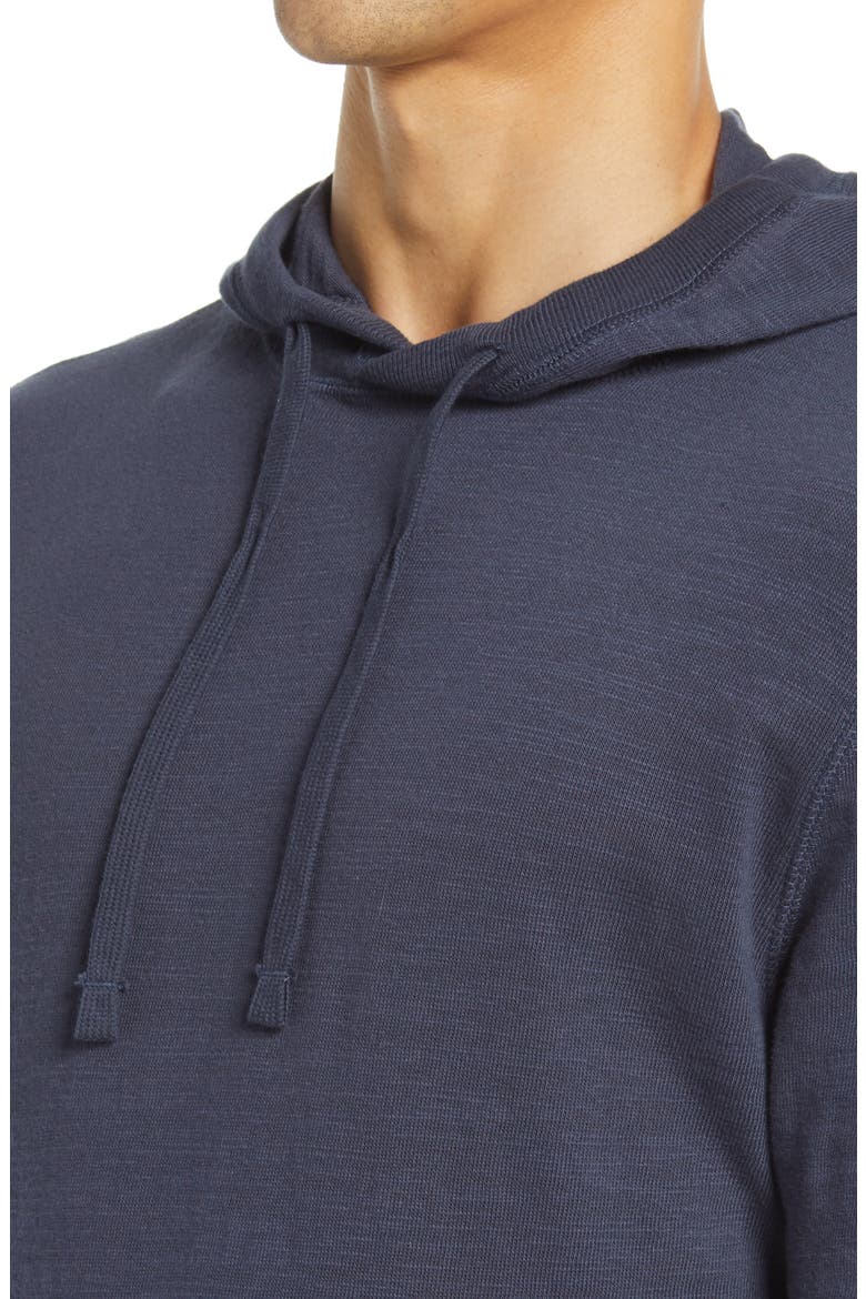 Slub Cotton Hoodie, Alternate, color, BLUE NIGHTS