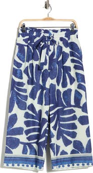 DR2 by Daniel Rainn Placement Print Wide Leg Pants