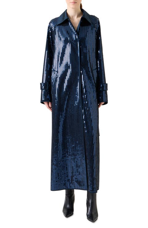 Estelle Sequin Long Coat