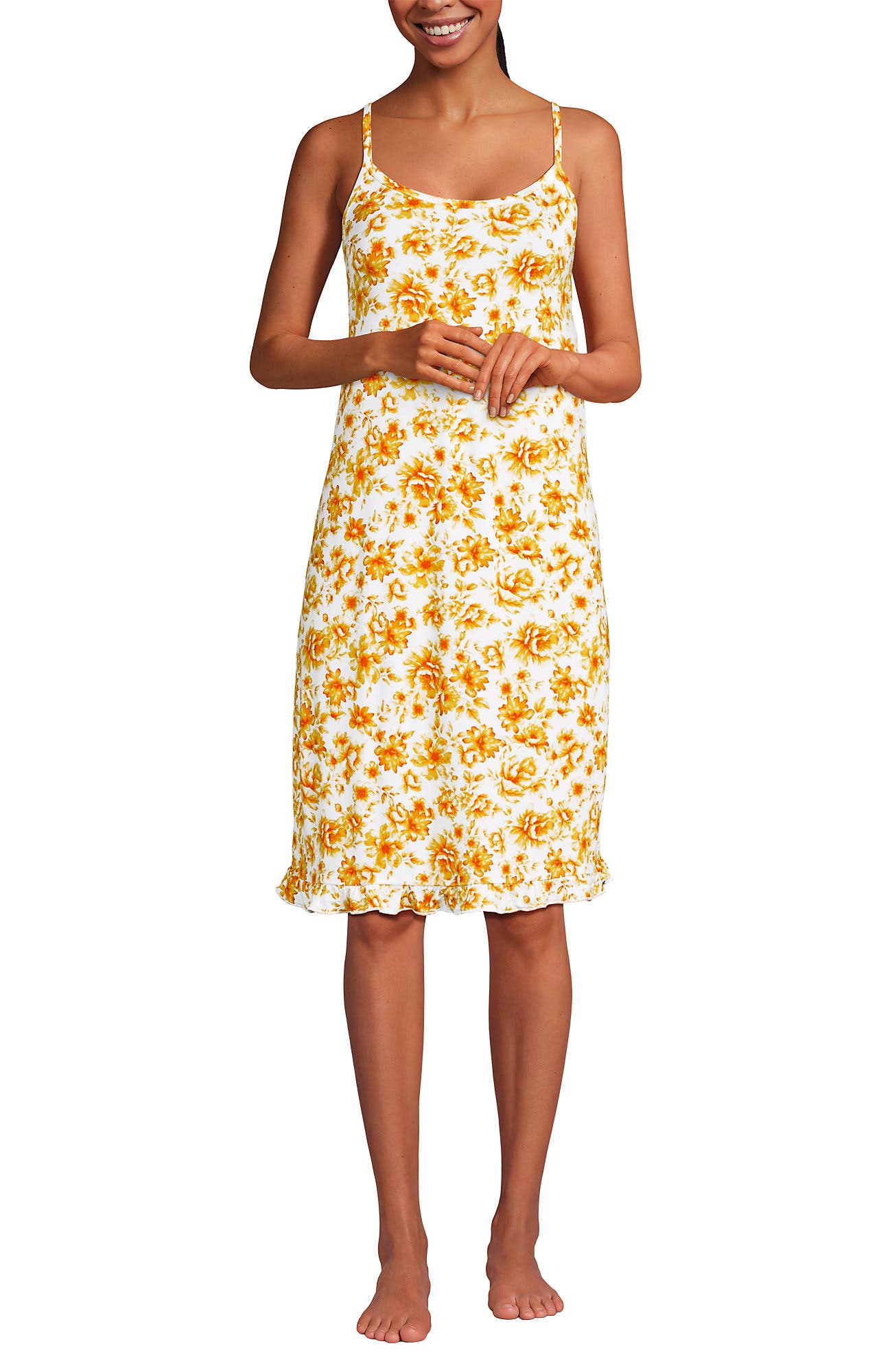 Pale Yellow Painted Floral