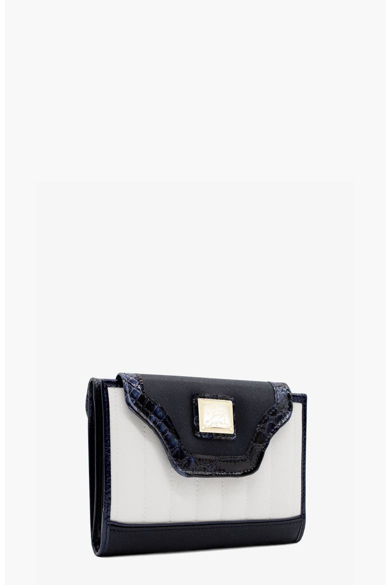 Grace 204 Wallet, Alternate, color, Navy / White