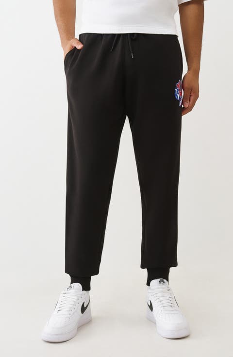 Embroidered Patch Joggers