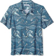 Tommy Bahama Bahama Coast Wavescape Oasis IslandZone® Camp Shirt