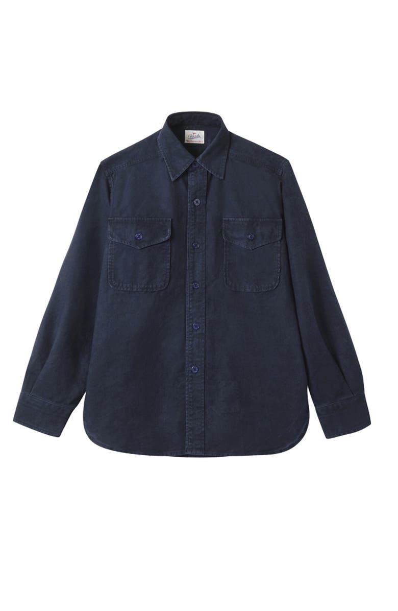 Fortela CPO Denim Overshirt, Main, color, Blue