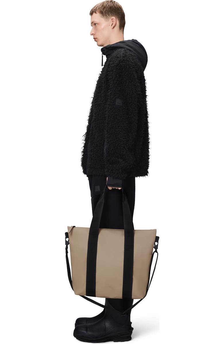 Rains Waterproof Mini Tote Bag, Alternate, color, Beige