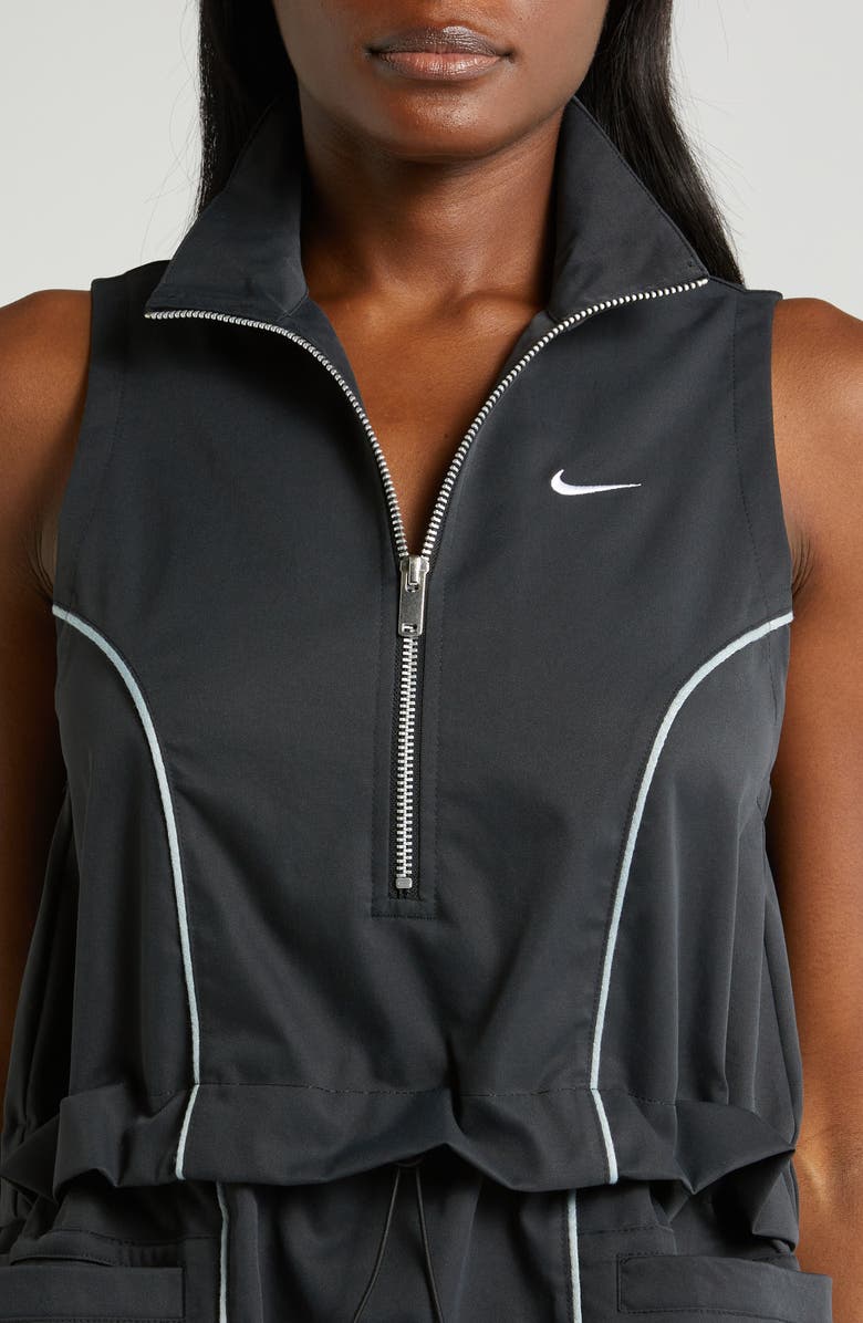 Nike Street Sleeveless Dress, Alternate, color, Black/ Light Pumice/ White