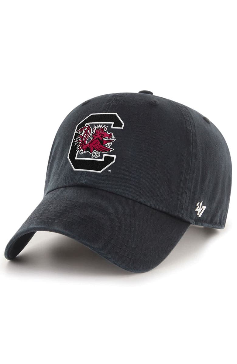 '47 Men's '47 Black South Carolina Gamecocks 2025 NCAA Women's Basketball Tournament March Madness Final Four Clean Up Adjustable Hat, Alternate, color, 