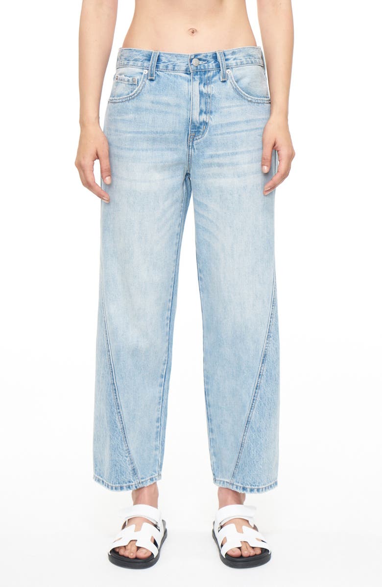 Pistola Bobbie Twisted Seam Ankle Wide Leg Jeans, Main, color, 