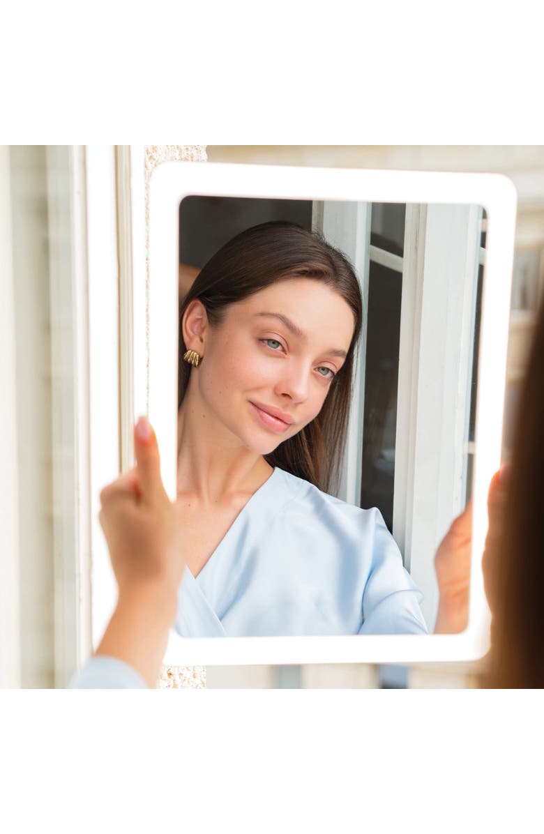 Ilios Lighting Slim Lightweight Rechargeable Travel Makeup Mirror Kit, Alternate, color, Black