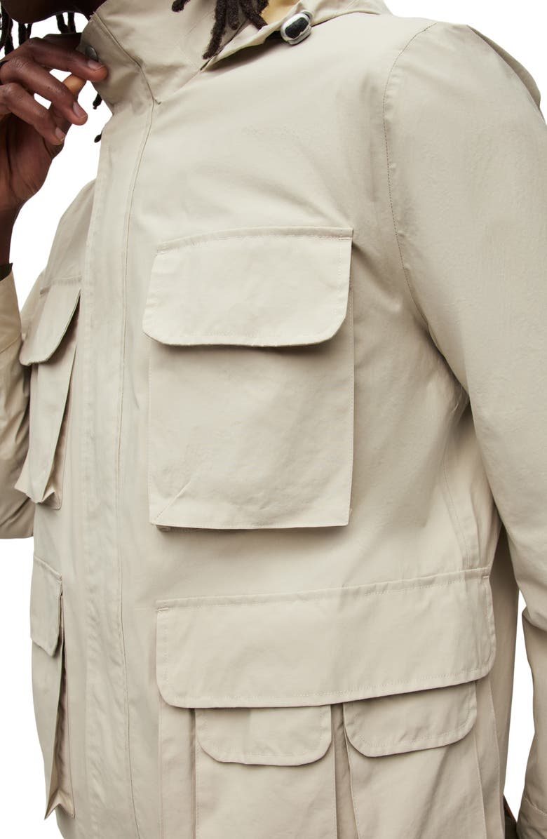 AllSaints Maso Lightweight Tech Water Repellent Jacket, Alternate, color, Stone / Buttercream