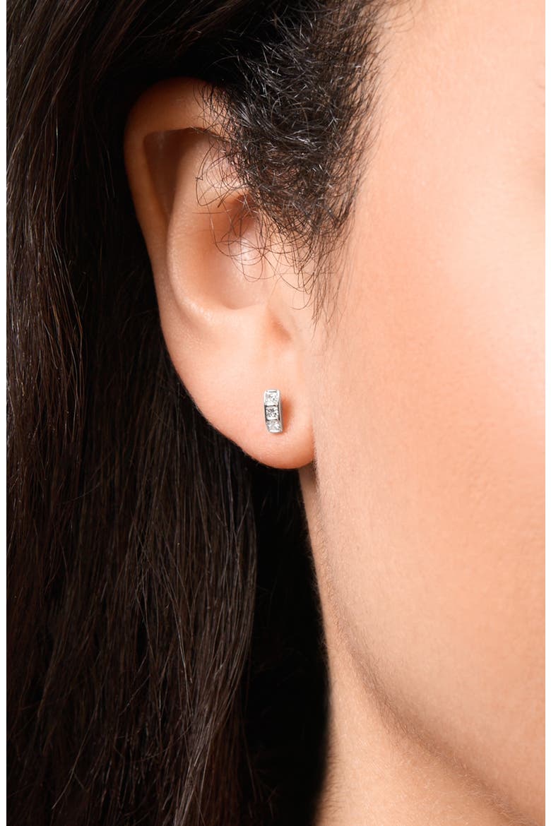 BL Icon Diamond Stud Earrings, Alternate, color, 18K WHITE GOLD