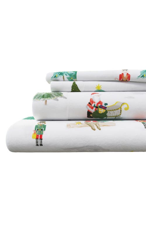 Woven & Weft Turkish Cotton Flannel Holiday Sheet Set