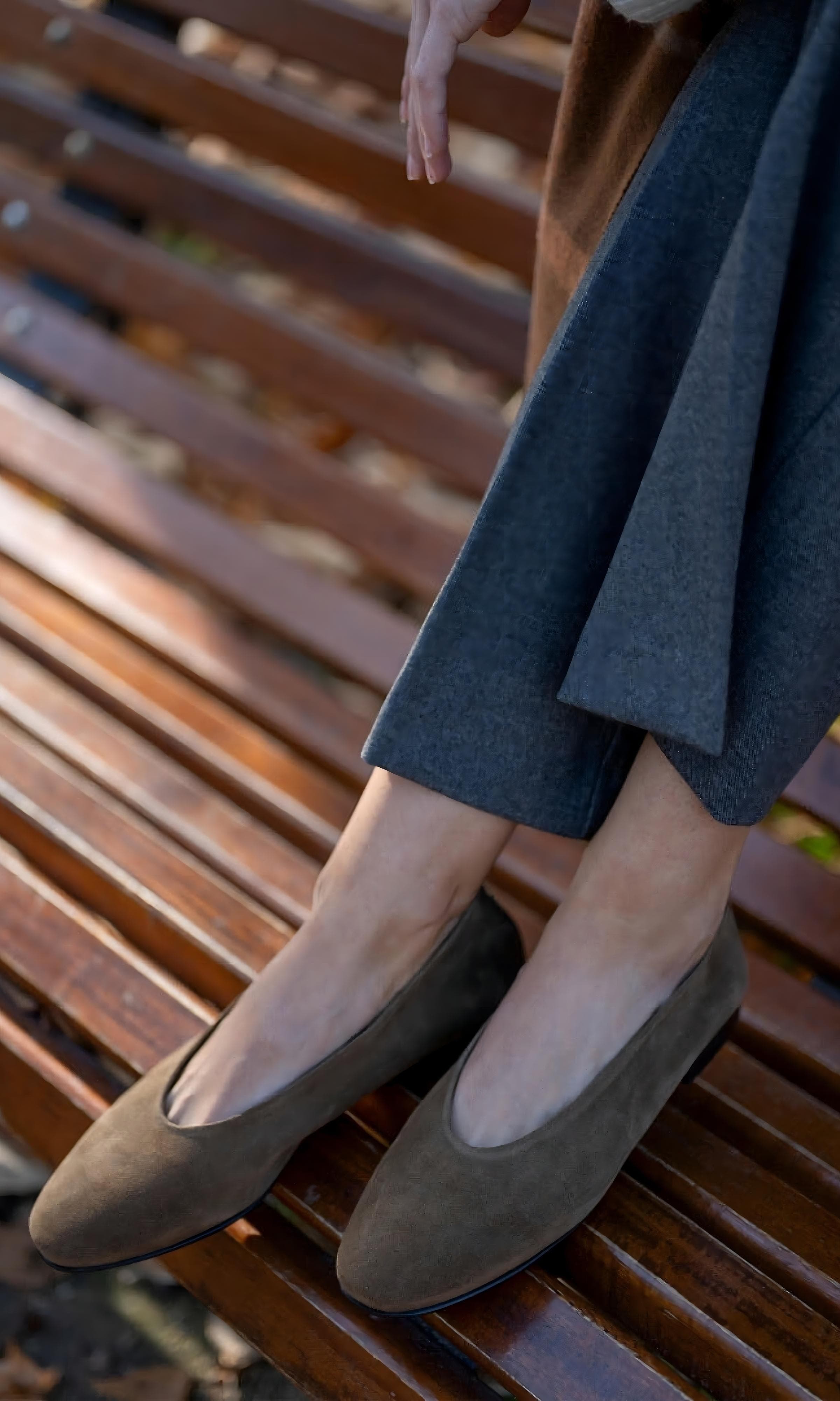 Menina Step Lucrecia Suede Ballet Flat, Alternate, color, Chestnut