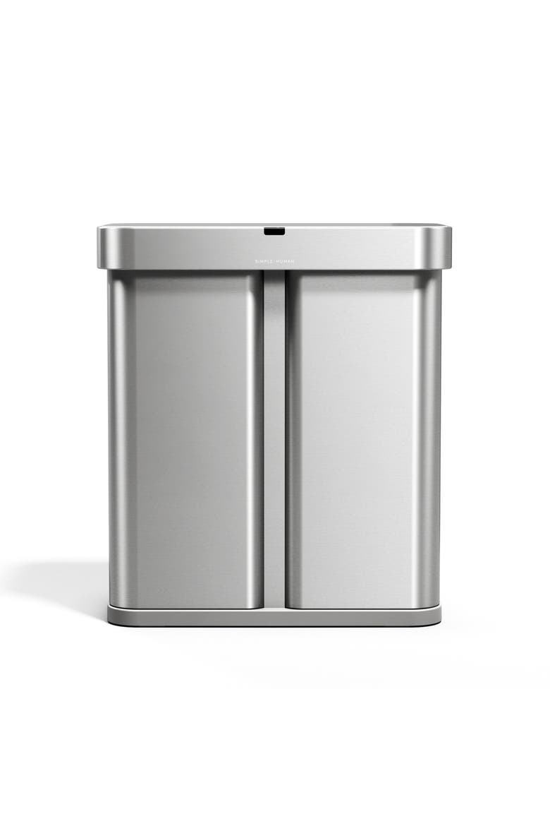 58L Sensor Recycler with Voice and Motion Control, Alternate, color, Brushed