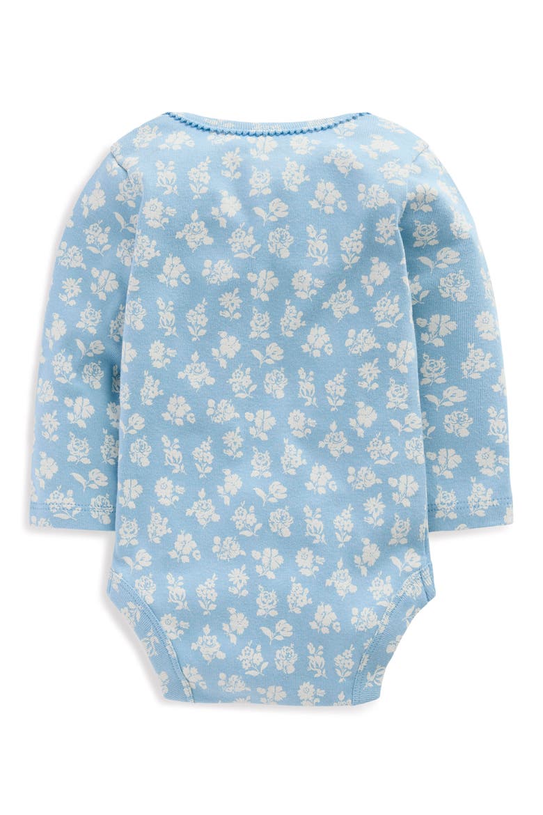 5-Pack Assorted Long Sleeve Cotton Bodysuits, Alternate, color, MULTI FLORAL SPOTS