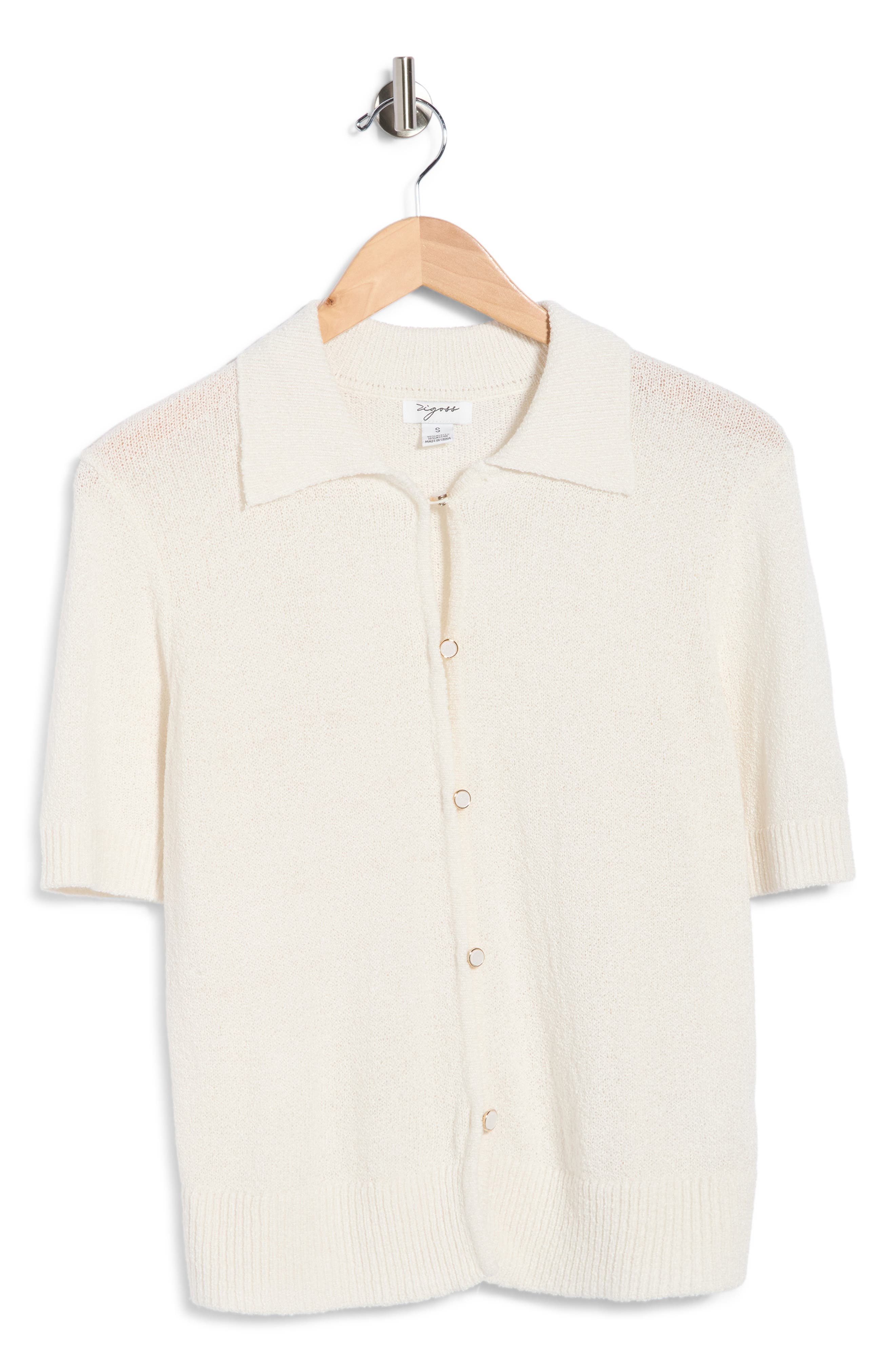 Vigoss Slub Collared Sweater