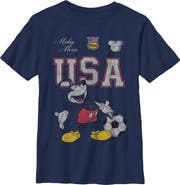 Mickey & Friends Boy's Mickey & Friends Happy Soccer Pose  Graphic T-Shirt
