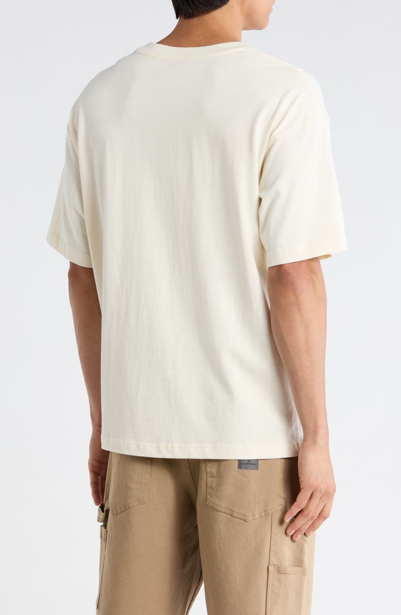 SANTO STUDIO Security Team Drappo Boxy Fit Cotton Graphic T-Shirt, Alternate, color, Ivory