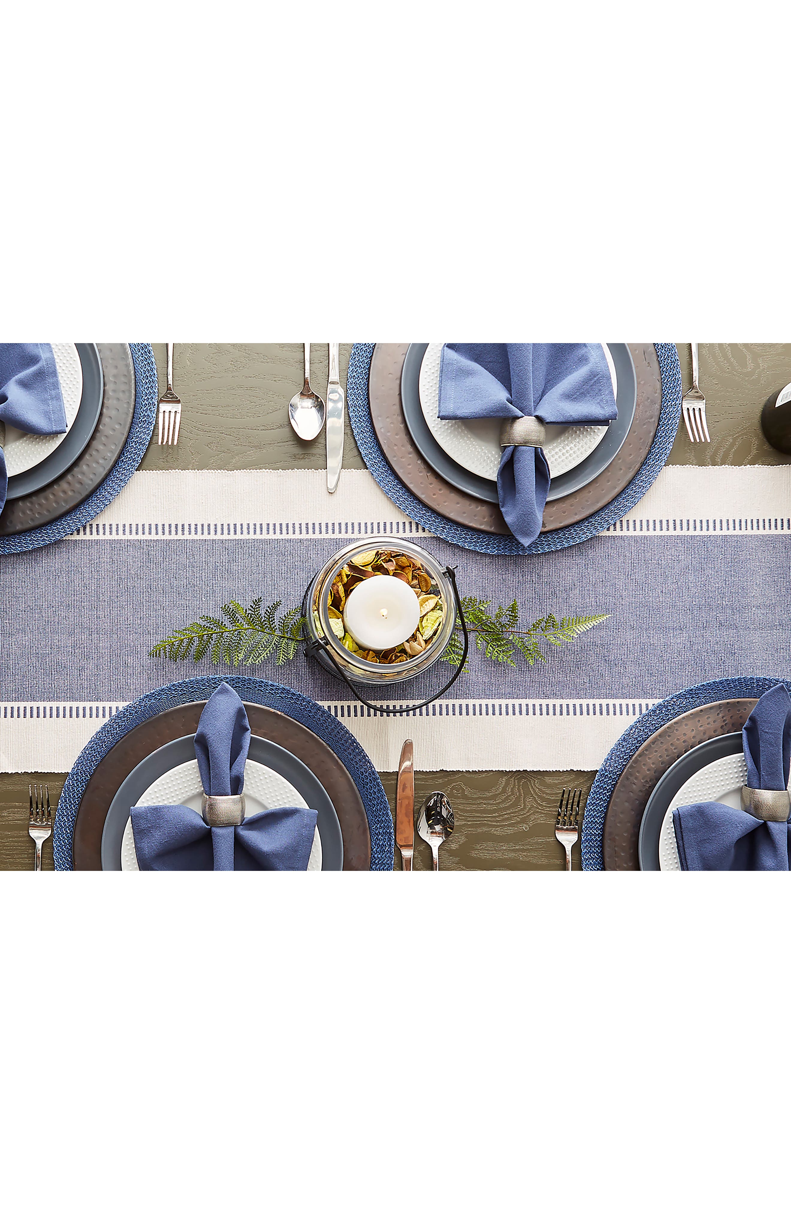 Design Imports French Blue Dobby Stripe Table Runner | Nordstromrack