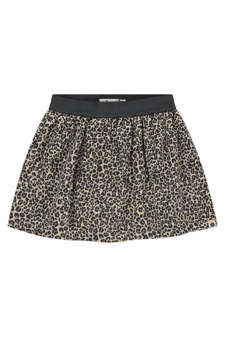 Leopard Print Skirt, Main, color, Beige