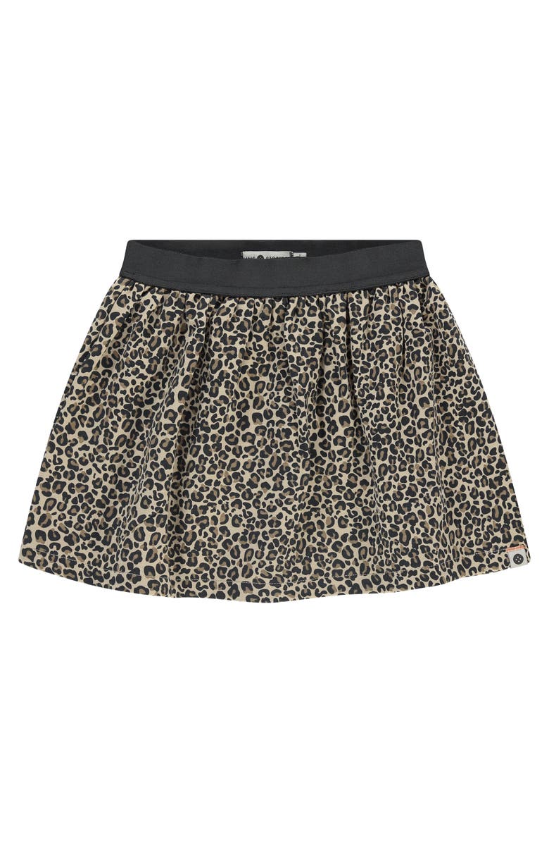 Stains and Stories by Babyface Leopard Print Skirt, Main, color, Beige