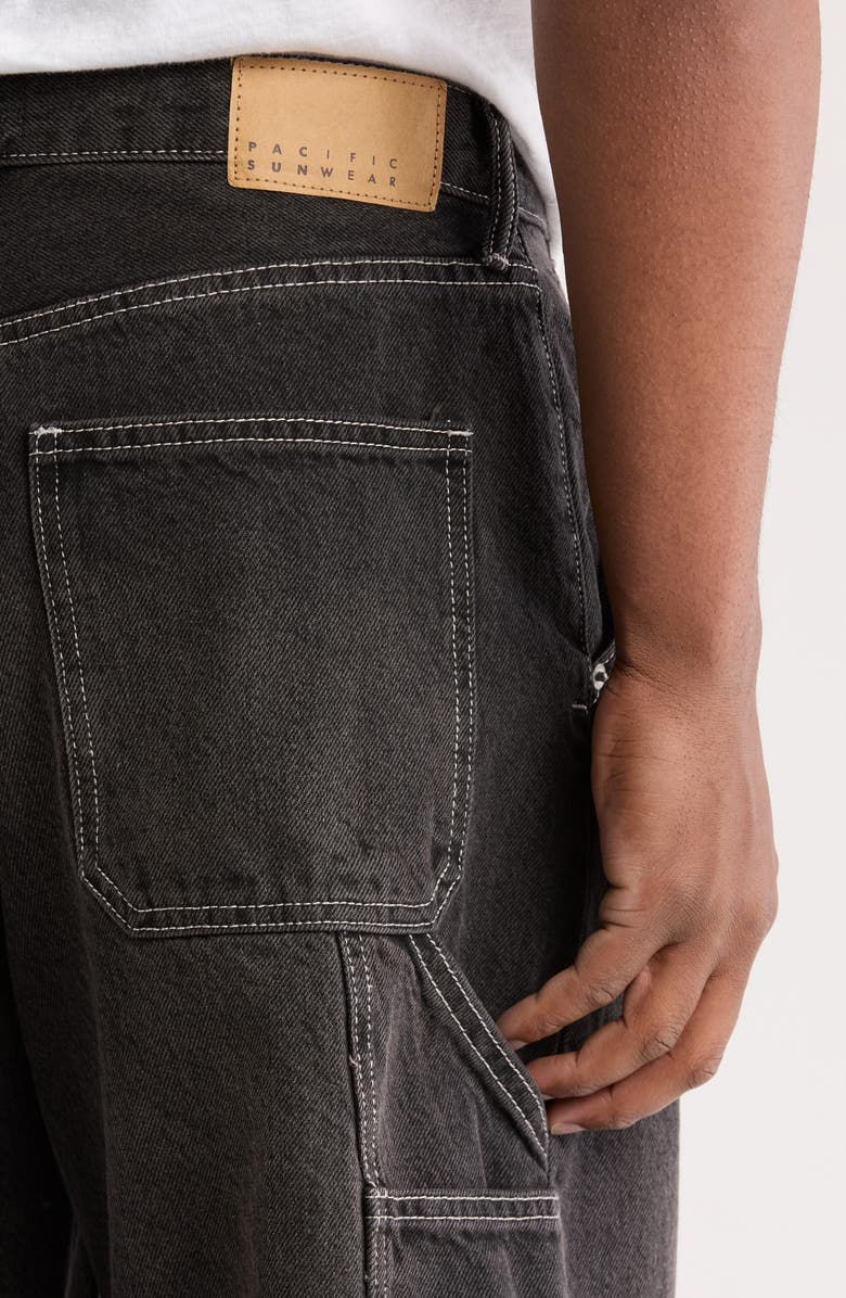 PacSun Nathan Baggy Denim Carpenter Shorts, Alternate, color, 