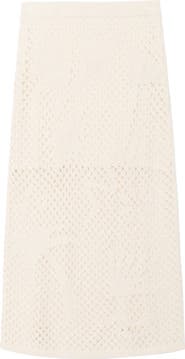 Zadig & Voltaire Soly Colin Linen & Cotton Jacquard Mesh Sweater Skirt