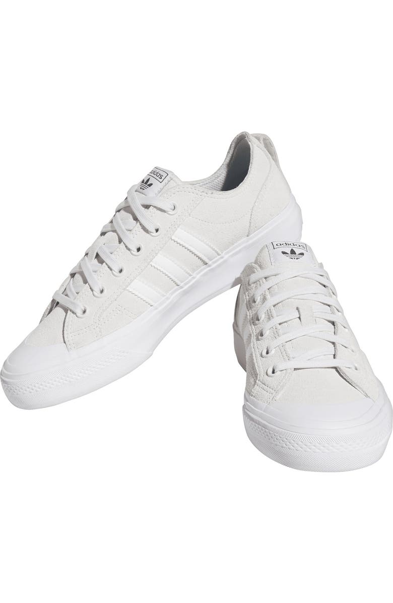 adidas Nizza ADV Low Top Sneaker, Alternate, color, Crystal White/ White