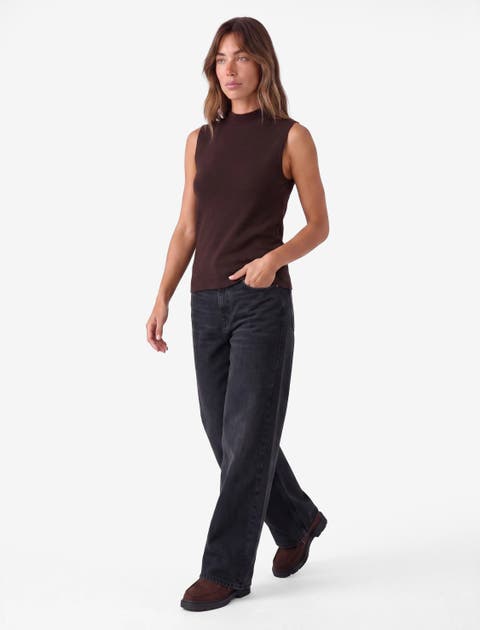 Sleeveless Knit Tank Top