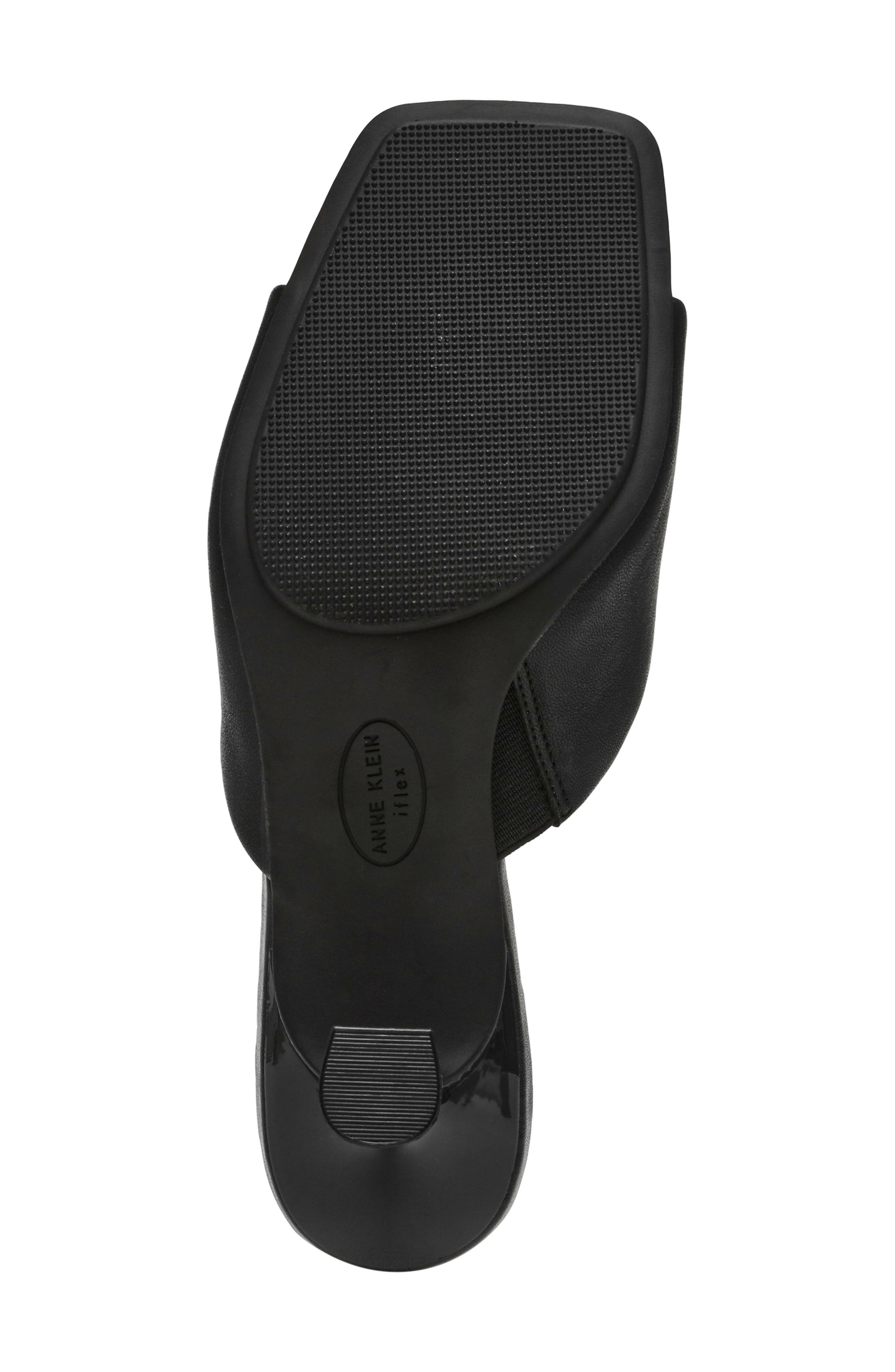 Anne Klein Jerilyn Slide Sandal, Alternate, color, Black Smooth