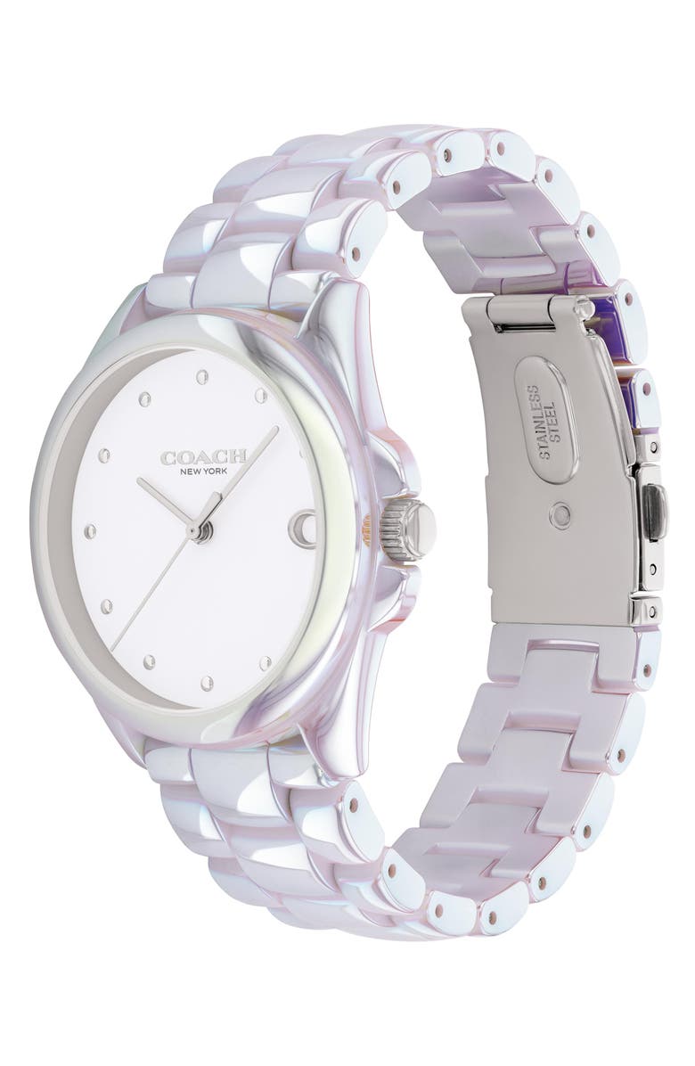 COACH Greyson Ceramic Bracelet Watch, 36mm, Alternate, color,