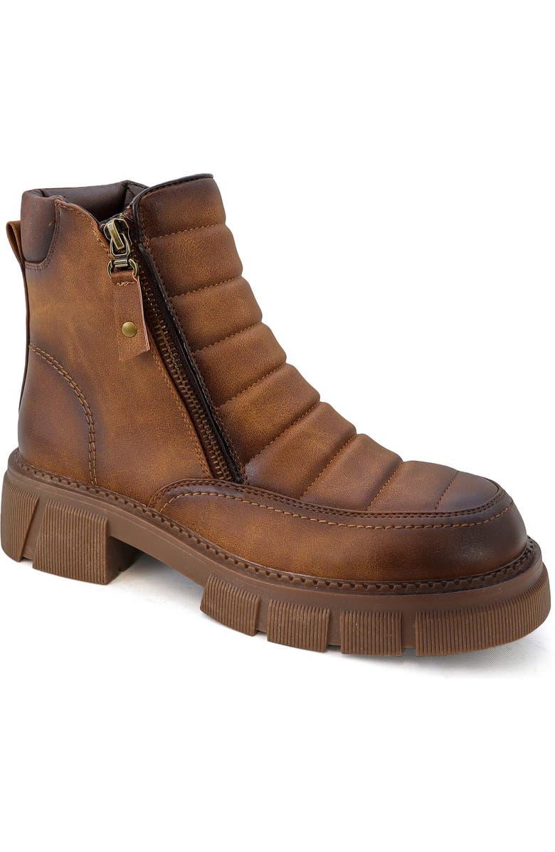 YOKI Ambrea Quilted Combat Boot, Main, color,