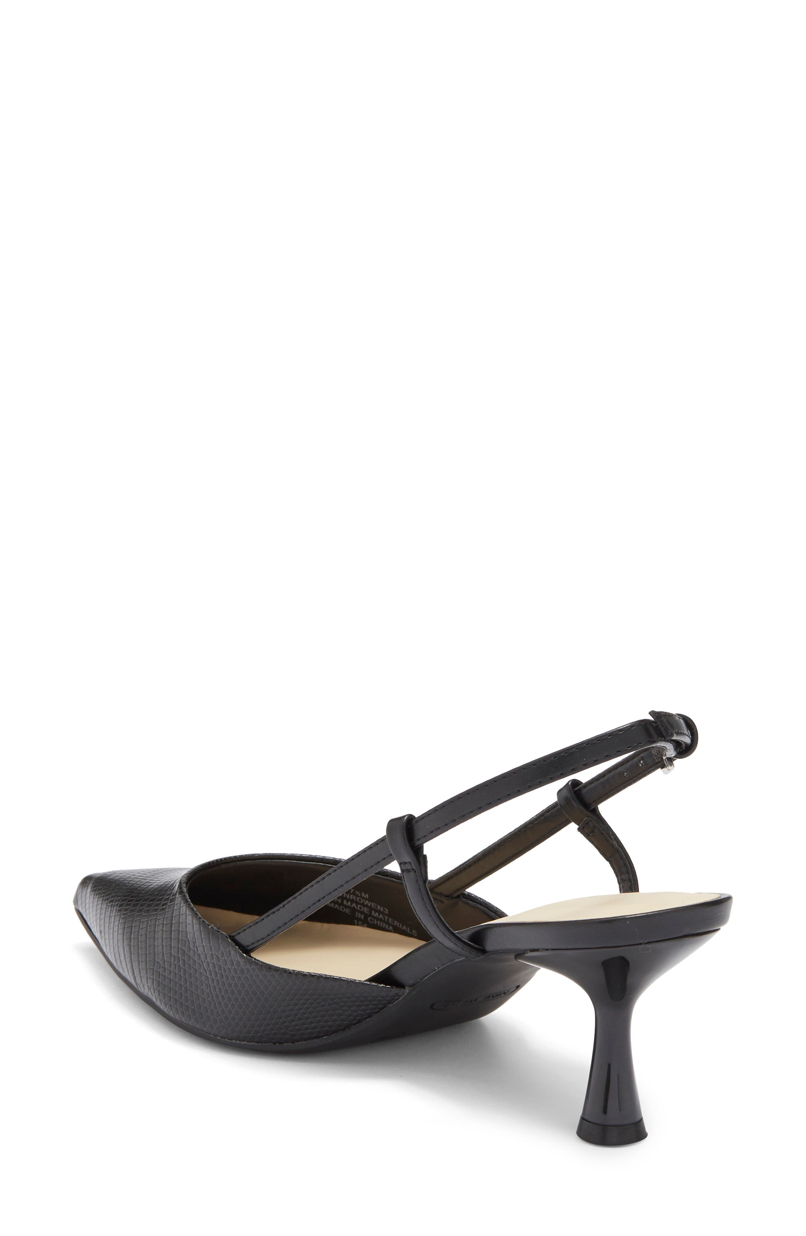 Rowen Slingback Pump, Alternate, color, BLACK LIZARD