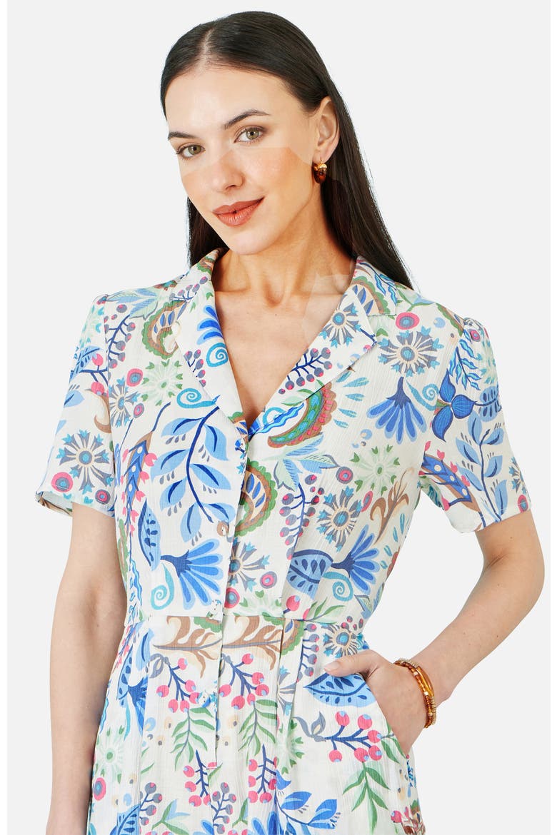 Paisley Retro Print Playsuit, Alternate, color, Multi