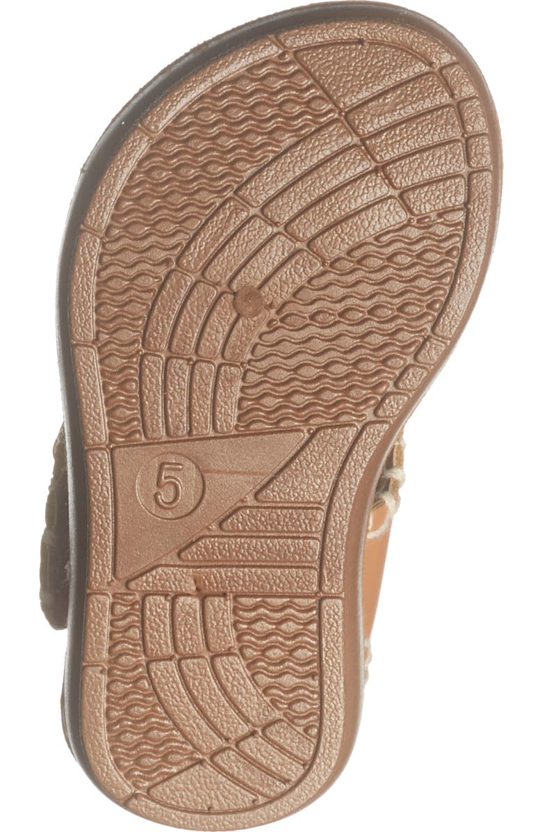Lucky Brand Kids' Whipstitch Crossover Sandal, Alternate, color, Cognac