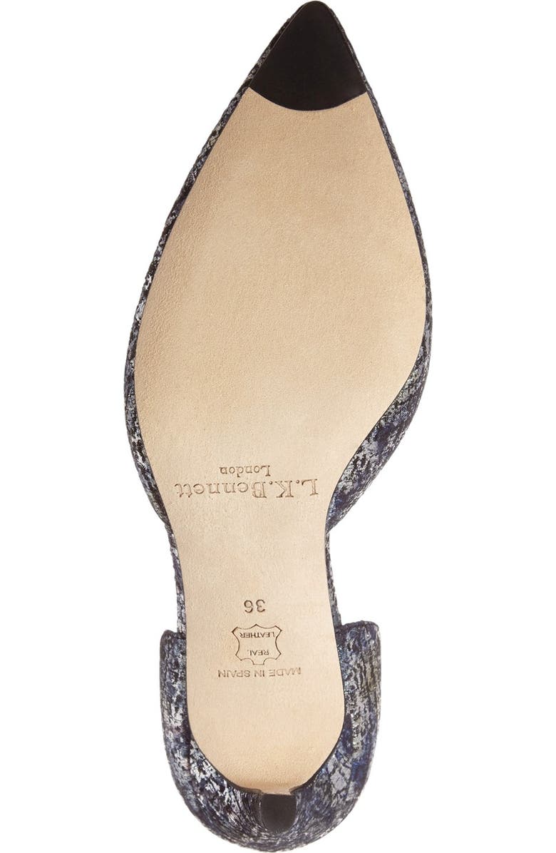 LK Bennett L.K. Bennett Flossie d'Orsay Pump, Alternate, color, Silver Metallic