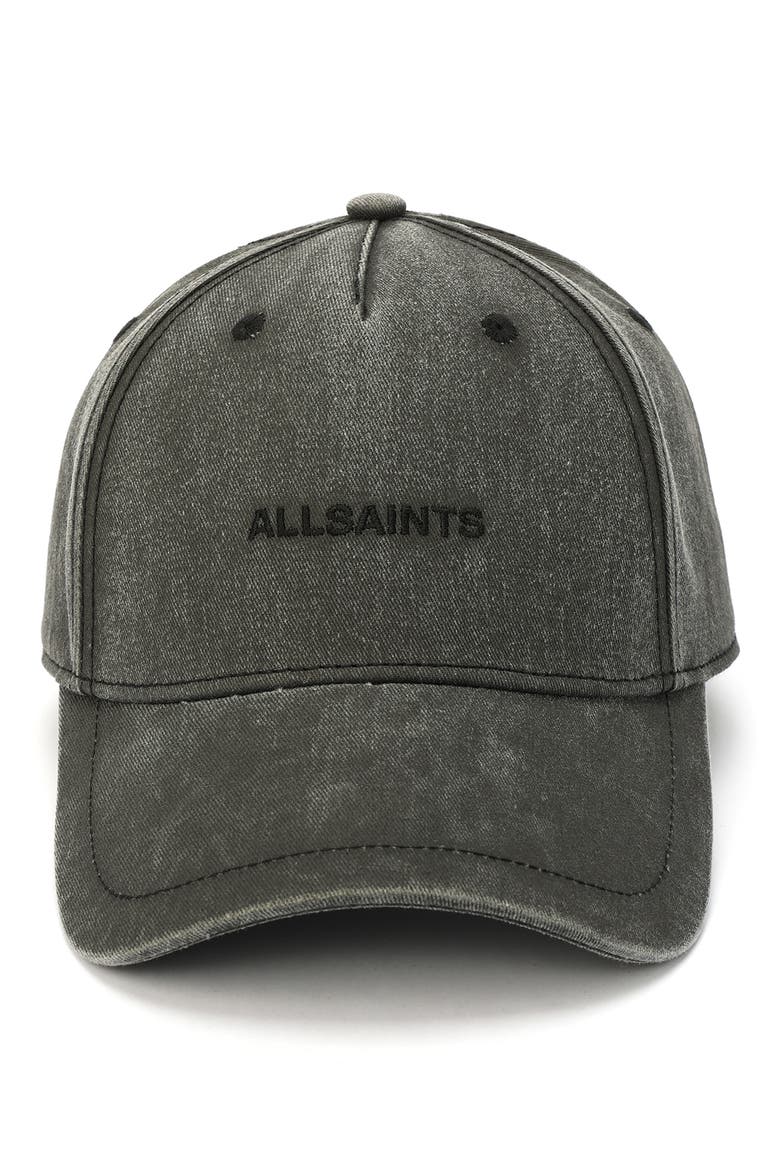 Embroidered Logo Baseball Cap, Alternate, color, WASHED BLACK