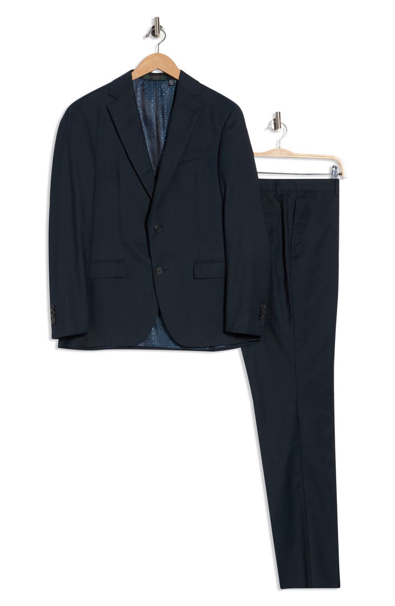 No Ordinary Joe by Ted Baker Jake Teal Wool Suit, Alternate, color, Blue