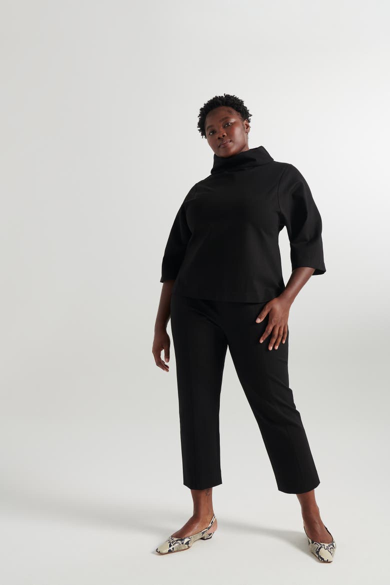 Ponte Katy Top, Alternate, color, Black