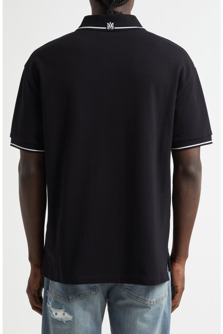 MA Core Logo Polo, Alternate, color, BLACK