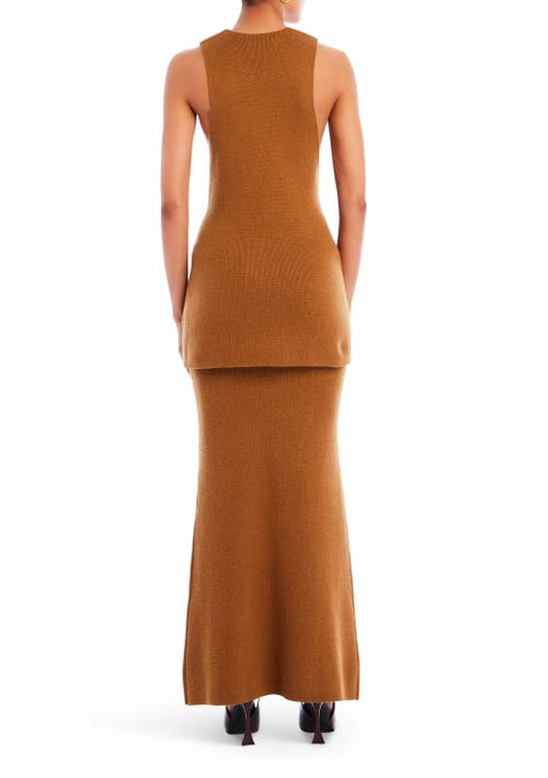 Ser.o.ya Honey Knit Tunic In Camel