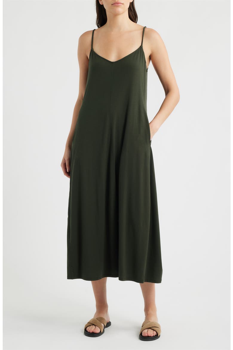 Lantern Dress, Main, color, SEAWEED