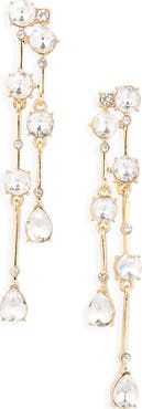 NORDSTROM RACK CZ Linear Drop Earrings