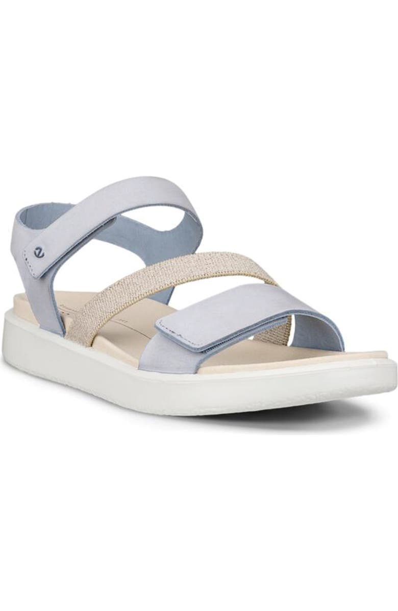 ECCO Flowt 2 Band Sandal, Main, color, Dusty Blue