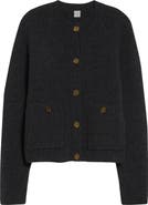 TOTEME Hammered Button Cashmere & Wool Cardigan