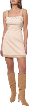 Adelyn Rae Callie Embroidered Minidress