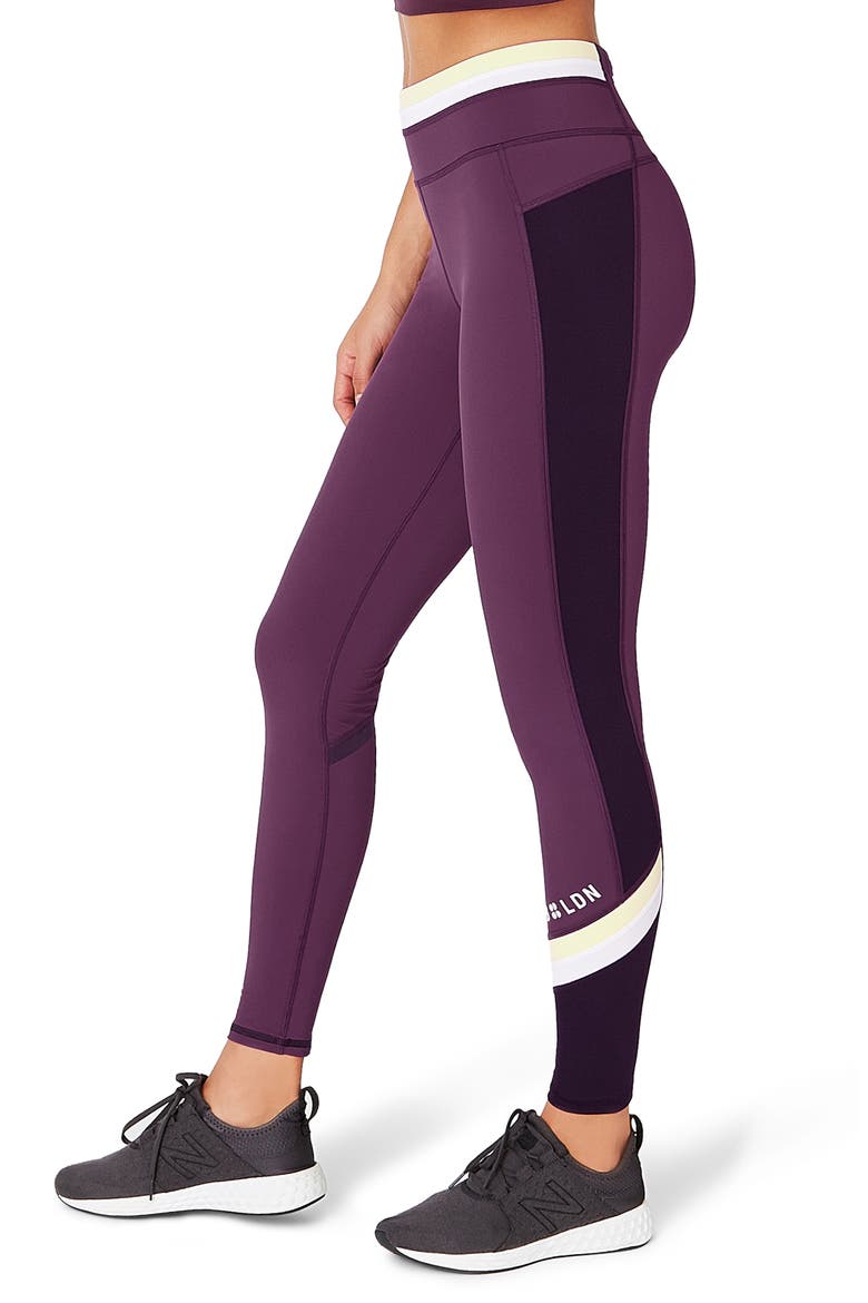 Zero Gravity Run Leggings, Alternate, color, AUBERGINE COLOUR BLOCK