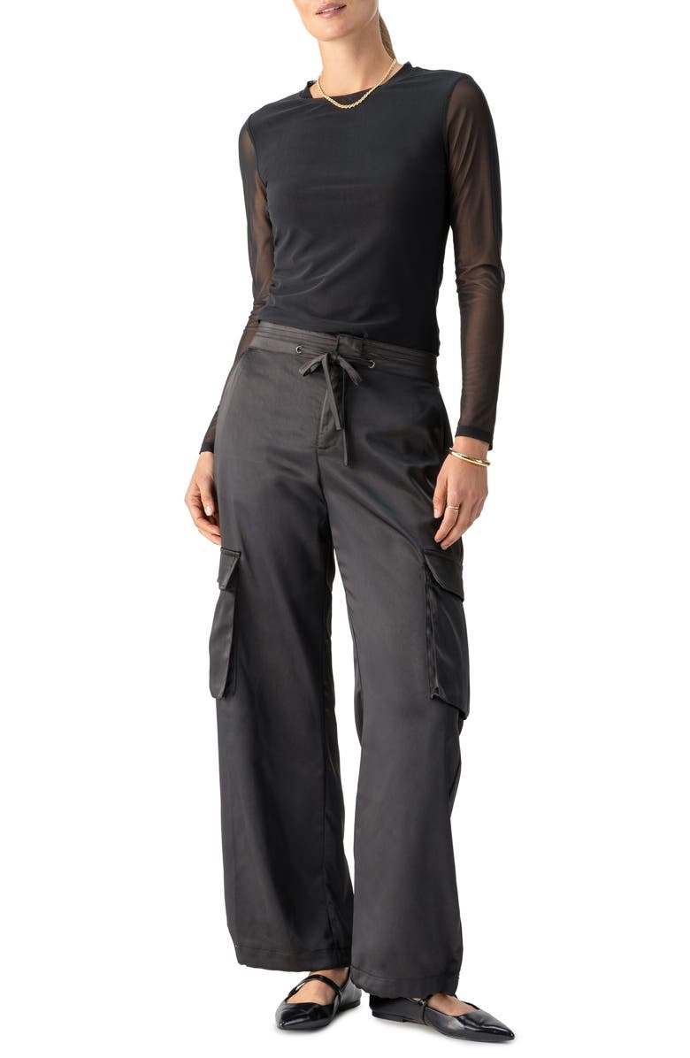 Sanctuary Perfect Mesh Long Sleeve T-Shirt, Alternate, color,